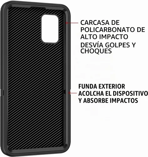 Vista 6 de Funda para Galaxy A51 5G, [sin protector de pantalla] a prueba de golpes, a prueba de caídas, a prueba de polvo, protección de 3 capas, resistente