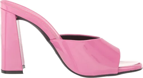 Vista 6 de Madden Girl Sandalia de tacón Genius para mujer, Charol fucsia
