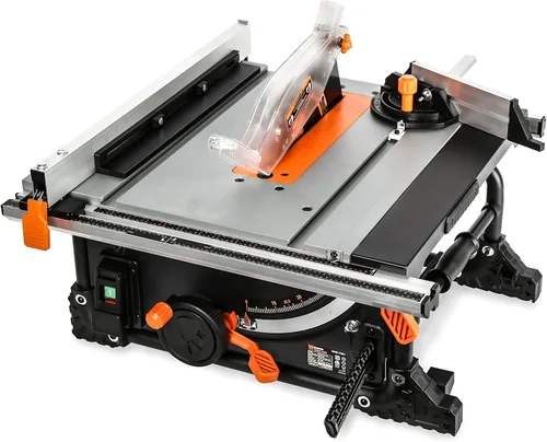 Vista 7 de WEN TT0811 Sierra de Mesa Compacta para Banco de Trabajo de 11 Amperios y 8.25 Pulgadas, Negro