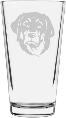 Vista 128 de Podenco Canario - Vaso de pinta de 16 onzas con temática de perro personalizado