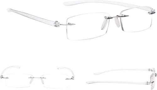 Vista 5 de Paquete de 7 lentes de lectura sin montura con lentes pequeños (BlueArm, +0.50)