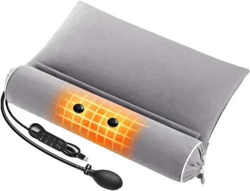 Vista 9 de Cervical Pillow, Ergonomic Side Sleeper Pillow in 20 Kinds Fillings, for Father's Day, Mother's Day, Valentine's Day, [a] Blue and White