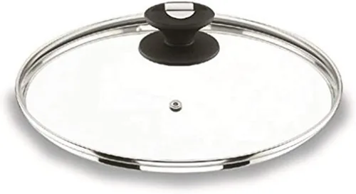 Vista 2 de Lacor -71914-TAPA DE CRISTAL con Orificio VAPOR 14 CM