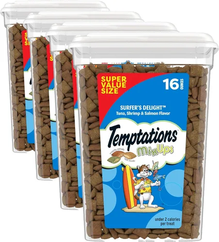 Vista 16 de Golosinas Temptations clásicas para gatos, empaque múltiple