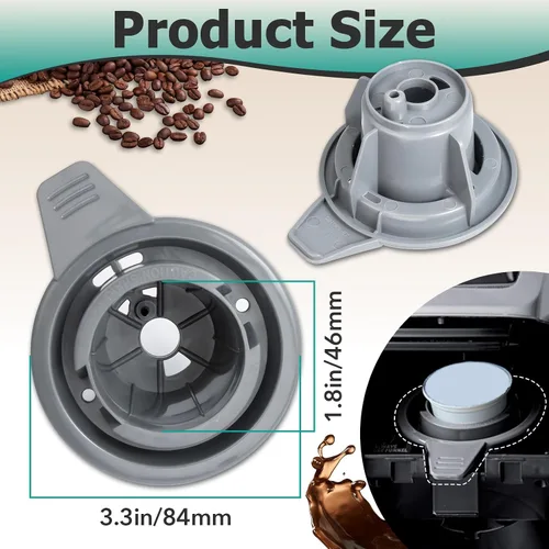 Vista 3 de 2 piezas de repuesto para soporte Hamilton Beach FlexBrew K-Cup, se adapta a FlexBrew Reemplaza el soporte K-Cup, plástico resistente, fácil