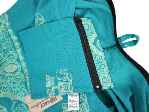 Vista 3 de Lovely Creations Hippie Boho New Elephant Crossbody Bohemia Gitana Sling Hombro Tamaño Grande