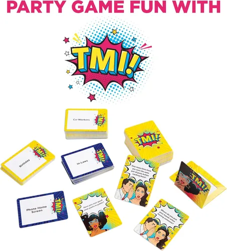 Vista 4 de TMI - Divertido juego de cartas de fiesta con humor sugerente - No vayas allí, demasiada información - para mayores de 17 años - con 4 o más