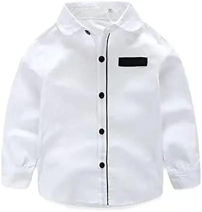 Vista 3 de Conjunto de traje formal de caballero para niños 4 piezas camisas de manga larga con corbatín pantalones chaleco trajes para niños negro 4-5 años