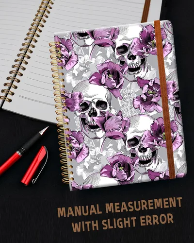Vista 6 de Cuaderno de escritura en espiral a rayas, diario universitario forrado de tapa dura A5 para mujeres y niñas, encuadernación de doble alambre fuerte