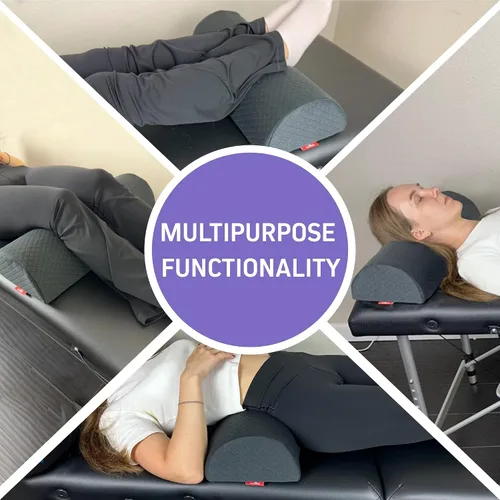 Vista 6 de Almohada de cabeza + almohada de piernas Almohada curvada de espuma viscoelástica con soporte para cuello y espalda Almohada de refuerzo