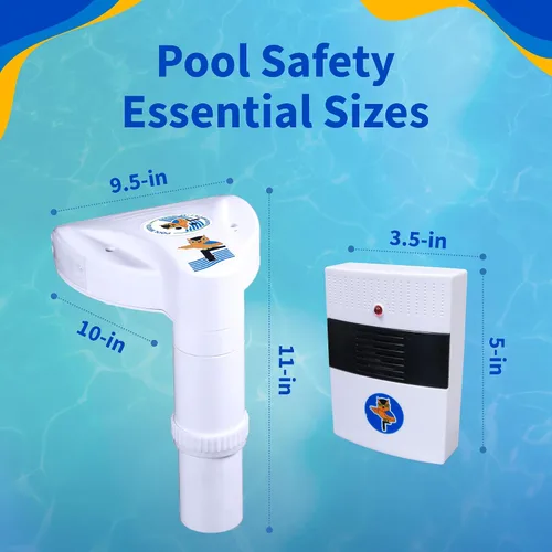 Vista 3 de Blue Wave NA4212 Poolwatch - Sistema de alarma para piscina, color blanco