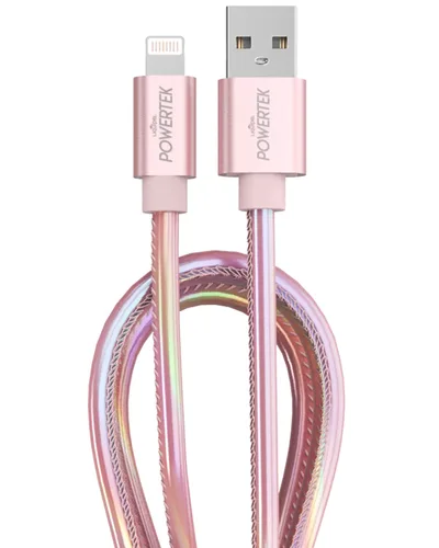 Vista 9 de LIQUIPEL Powertek - Cable de carga para iPhone, adaptador de cable Lightning a USB de carga rápida de 6 pies, compatible con iPad, certificado MFI