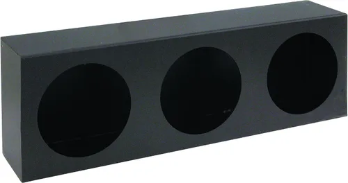 Vista 7 de Jalón LB6123 de luz redonda dual de Buyers Products, acero con recubrimiento en polvo negro, diseñado para luces DOT redondas de 4 pulgadas, mide 3