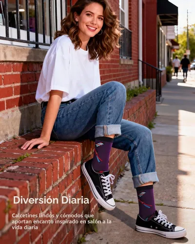 Vista 7 de Jeasona Calcetines lindos para mujer, divertidos regalos de cumpleaños de Navidad para mujeres, madres y adolescentes Funny Gifts as Birthday