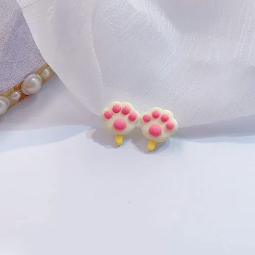 Vista 4 de Aretes de resina con forma de donas dulces para tartas y alimentos, para mujeres y niñas