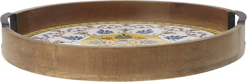 Vista 2 de Gourmet Basics by Mikasa Vella Lazy Susan - Bandeja para servir, 16 pulgadas, surtido