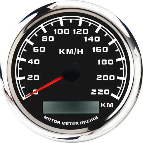 Vista 11 de MOTOR METER RACING W PRO 85mm 3-3/8" 2 en 1 Velocímetro GPS Tacómetro Odómetro Digital Kilometraje y Medidor de Viaje con Señal de Giro y Luz Alta