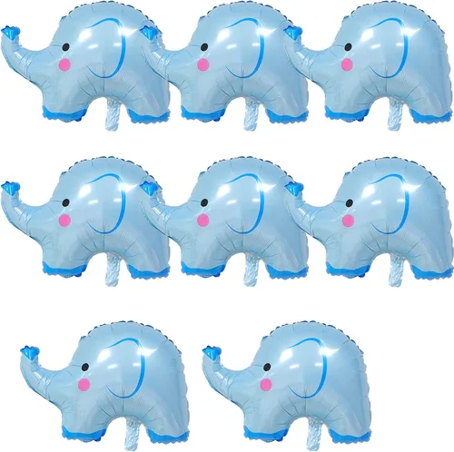 Vista 10 de Globos de abeja, 6 piezas de globos de aluminio con forma de helio para fiesta de animales de dibujos animados para selva safari temática telón