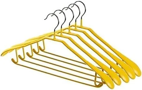 Vista 13 de Perchero organizador de ropa, perchas de ropa / perchas para abrigos, 10 perchas de metal antideslizante sin costuras para el hogar para colgar ropa