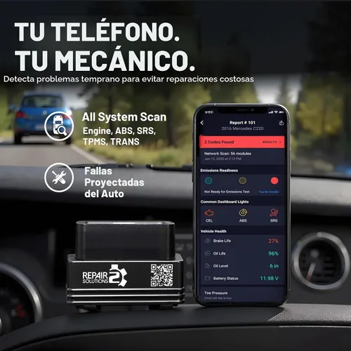 Vista 2 de Innova 1000 Escáner Bluetooth OBD2 para iPhone y Android - Prevenga Problemas del Auto Antes de que Ocurran - Sin Suscripciones - Detecte Problemas