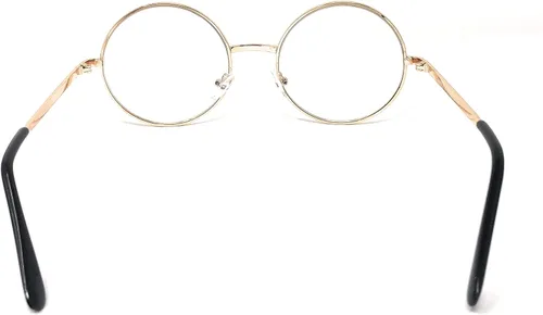 Vista 5 de Gafas de sol redondas retro o gafas transparentes unisex estilo hippie