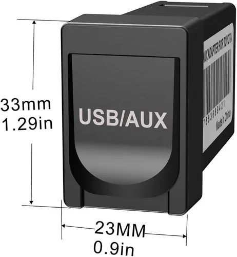 Vista 12 de USB AUX Flush Mount - Cable de extensión Jack para panel de tablero de automóvil compatible con Toyota, 3.5mm y enchufe de montaje de extensión USB