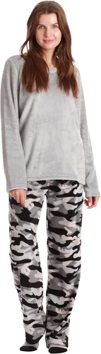 Vista 2 de Just Love - Conjunto de pijama ultrasuave para mujer, camisón, pantalón deportivo y calcetines a juego
