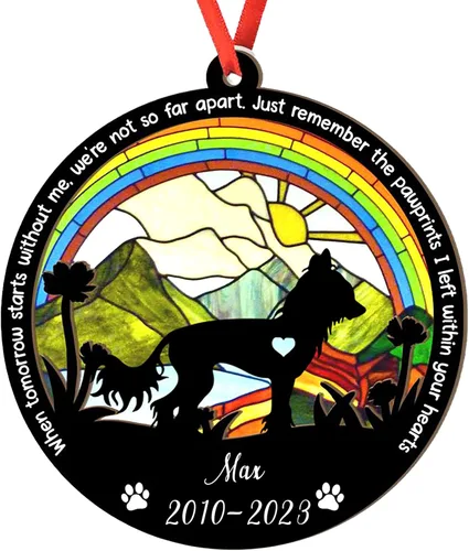 Vista 46 de Adorno personalizado para atrapasoles de sabueso afgano, adorno de Navidad de sabueso afgano, regalo para perro amante, sabueso afgano conmemorativo
