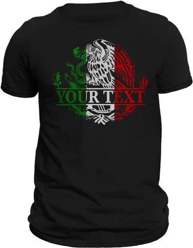 Vista 5 de Mexico Mexican Eagle Camiseta con opción de personalización - Playera Con Aguila De México Personalizable