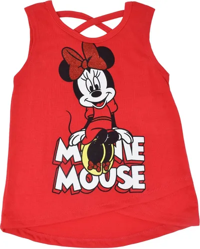 Vista 2 de Disney Moana Princess Frozen Ariel Minnie Mouse - Camiseta sin mangas y pantalones cortos de rizo francés para bebés a niños pequeños