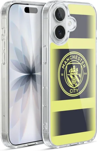 Vista 10 de Head Case Designs Funda de gel con licencia oficial del Manchester City Man City FC Away 2022/23 [protección de grado militar] compatible con Apple