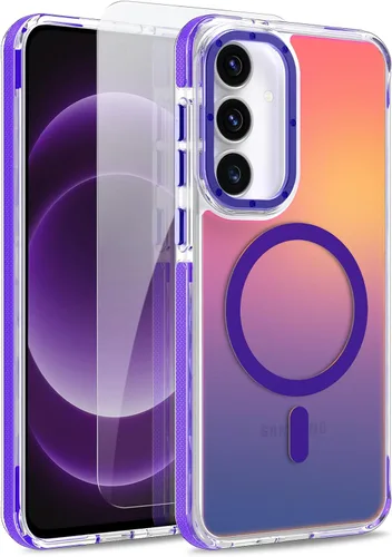 Vista 178 de Funda magnética para Google Pixel 10 Pro XL [compatible con Magsafe] [bonito diseño fluorescente de moda] a prueba de golpes, delgada, translúcida