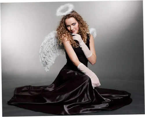 Vista 5 de ZHOUBINGBING Diademas con halo de ángel, diadema de ángel con plumas y halo blanco, para adultos, adolescentes, niñas y mujeres, paquete de 2
