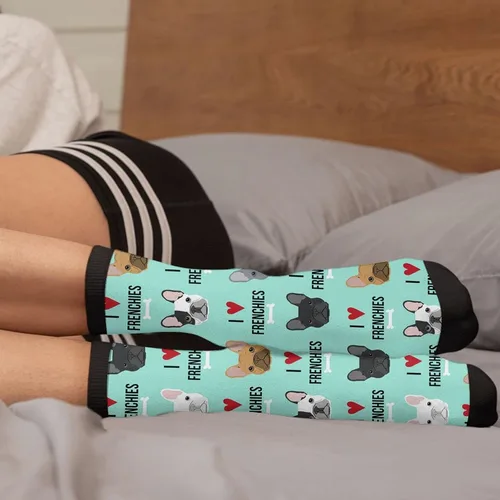 Vista 4 de Calcetines divertidos para hombre y mujer, calcetines deportivos casuales