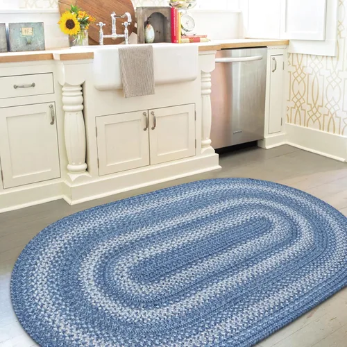Vista 80 de Homespice Alfombra ovalada trenzada de yute de hoja ámbar, ideal como Hoja de ámbar