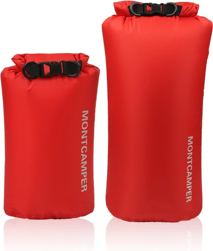 Vista 14 de Bolsa seca impermeable de 30D nailon - Adecuada para senderismo, kayak y rafting - Bolsa de almacenamiento impermeable portátil con cierre de rollo