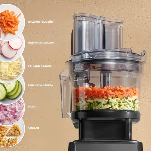 Vista 5 de Vitamix Ascent X2 SmartPrep - Sistema de cocina, licuadora de grado profesional, cuchillas de acero inoxidable, accesorio para procesador