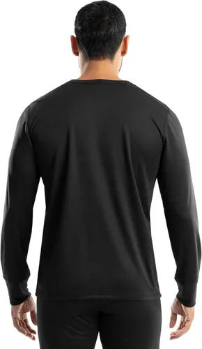 Vista 2 de Realtree Ropa interior térmica de manga larga de poliéster para hombre Negro carbón