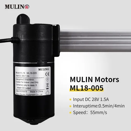 Vista 2 de Mulin Power - Motor reclinable de repuesto con cable, modelo ML18-005, actuador lineal para sofá, silla elevadora, sofá, asiento de masaje