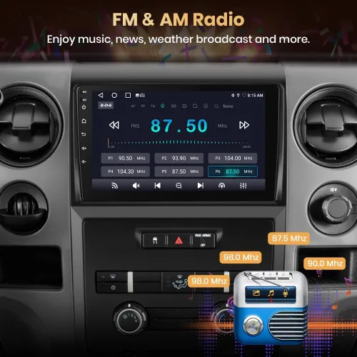 Vista 6 de Radio de coche para Ford F150 2009 2010 2011 2012 con cámara de respaldo