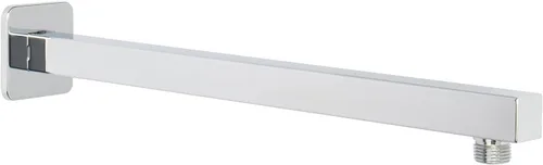 Vista 9 de Brazo de ducha HarJue con brida y cinta de teflón, brazo de extensión de tubo de ducha cuadrado montado en la pared de acero inoxidable 304