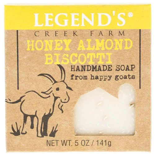 Vista 11 de Legend's Creek Farm Goat Milk Soap - Barra de jabón hidratante limpiadora para manos y cuerpo, espuma cremosa de 5 onzas, jabón natural nutritivo