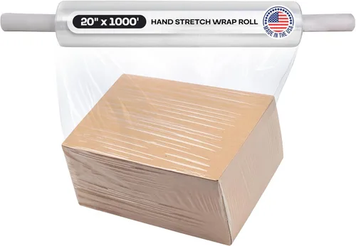 Vista 7 de IDL Packaging Rollo de envoltura elástica resistente a mano de calibre 115 de 18 pulgadas x 1000 pies (paquete de 1 rollo), película elástica