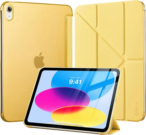 Vista 45 de CoBak Funda para iPad (A16) 11ª generación de 11 pulgadas 2025, iPad de 10.9 pulgadas 2022, funda protectora delgada con carcasa trasera translúcida