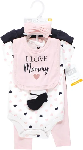 Vista 2 de Hudson Baby Juego de canastilla de algodón unisex para bebé