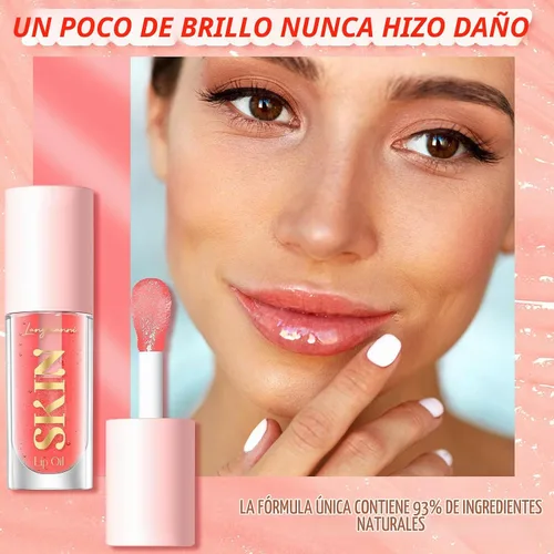 Vista 7 de BANGFENG Big Brush Head - Tinte hidratante para labios con brillo labial, brillo labial hidratante, bálsamo labial tintado, cuidado de labios 1