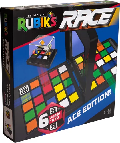 Vista 9 de Rubik's Cube, Rubik's Race, Ace Edition, juego clásico de mesa de secuencia de estrategia de rompecabezas de ritmo rápido, juego de resolución