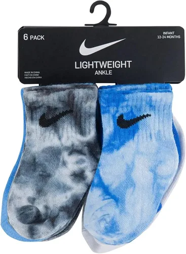 Vista 3 de Nike Calcetines para bebé pequeño, gris, verde, negro, 6 pares, talla 12-24 meses