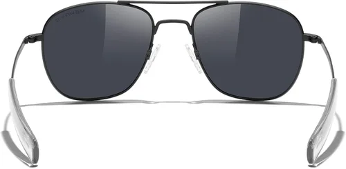 Vista 5 de MERRY'S Gafas de sol polarizadas militares clásicas cuadradas aviador para hombres o mujeres S8636