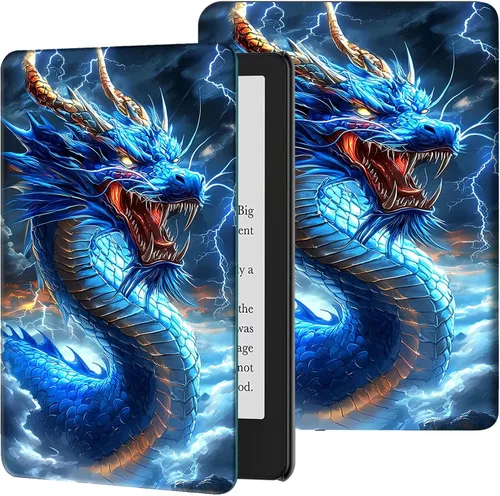 Vista 11 de Funda para Kindle de 6 pulgadas (11.ª generación, versión 2024/2022) delgada de piel sintética, ajustable, multiángulo, Smart Shell con función